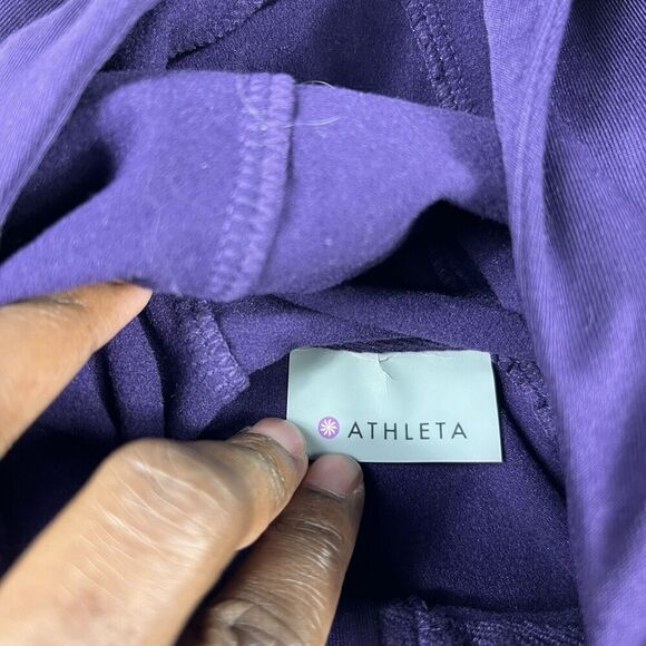 Athleta Womens Half Mile Running Jacket Purple Performance Hooded Full Zip XS/S - Picture 5 of 12